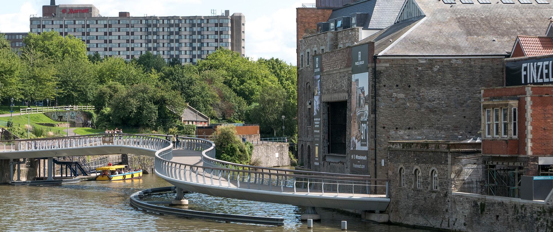 Castle Bridge Bristol Harbour A view of castle bridge over Bristol Harbour.